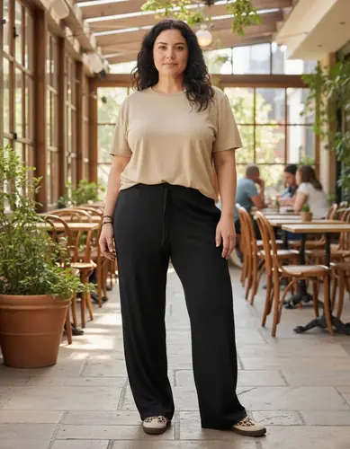 Pantalón Morley Palazzo Verano Bolsillos Negro 2