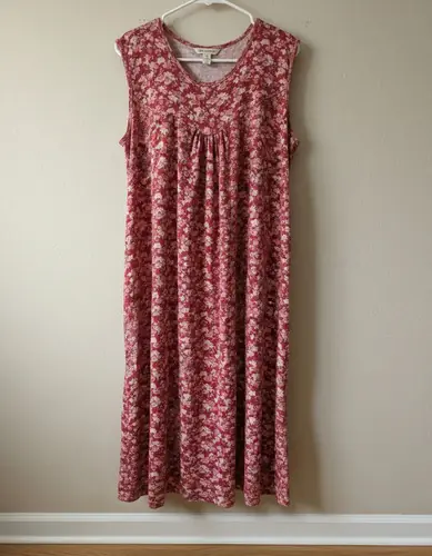 Vestido Mujer Talles Grandes Plus Size Rojo Floral 2