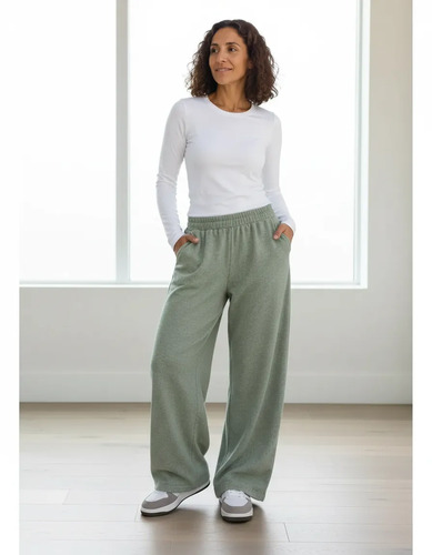 Pantalón Angorina Lanilla Aspen Varios Talles Verde Claro 3