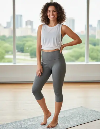 Calza 3/4  Capri Leggings Deportiva  Pescadora