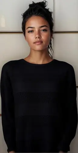 Sweater Tejido Hilo Acrílico Buzo Liviano Negro L