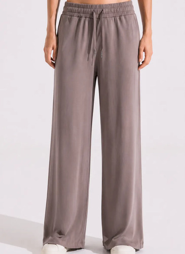 Pantalón Recto Para Mujer  Sport Spandex Taupe L