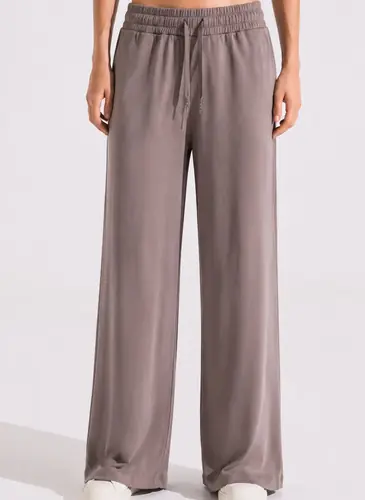 Pantalón Recto Para Mujer  Sport Spandex Taupe L