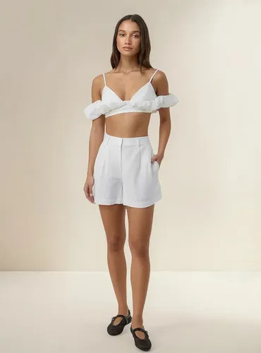 Short Bermuda Lino Blanco M