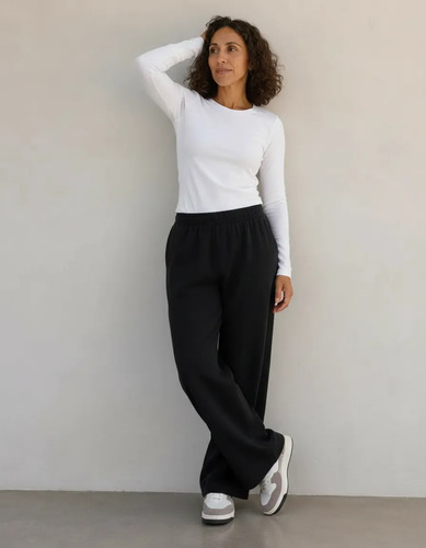 Pantalón Angorina Lanilla Aspen Varios Talles Negro 2