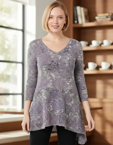 Sweater Blusa Tejida Buzo Oversize Azul Colorida 3