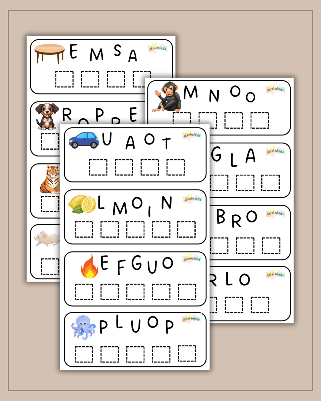 A ORDENAR LAS LETRAS (PDF)