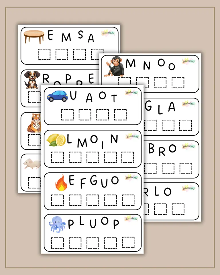 A ORDENAR LAS LETRAS (PDF)
