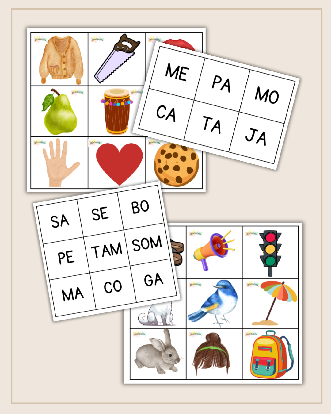 BINGO DE SILABAS (PDF)