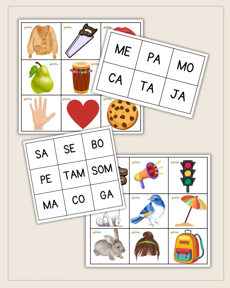 BINGO DE SILABAS (PDF)