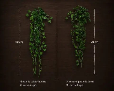 Planta colgante artificial 90 cm