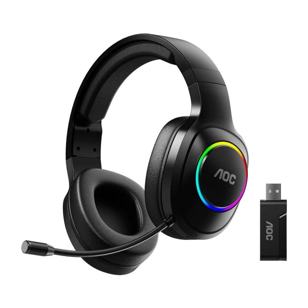 Auricular Gamer ACG2502BK/00 Inalámbrico RGB Negro AOC