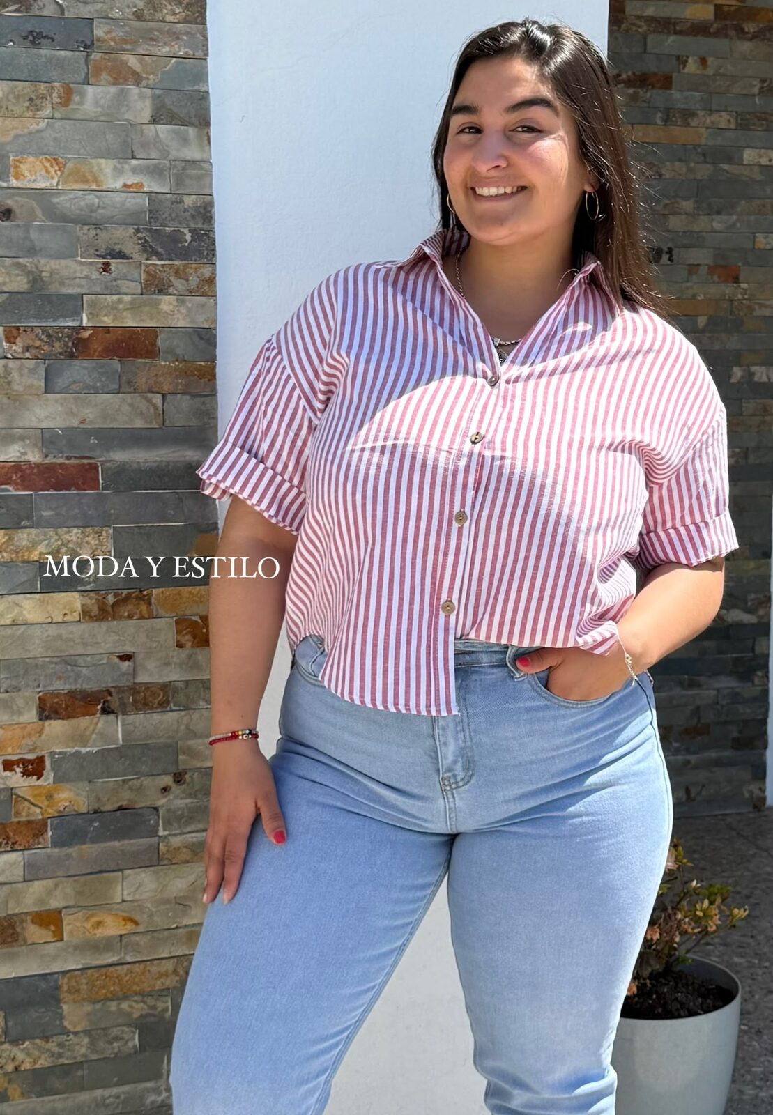 Camisa Rayas Roja