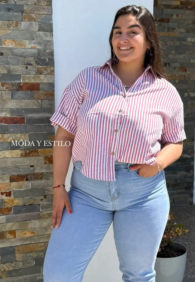 Camisa Rayas Roja
