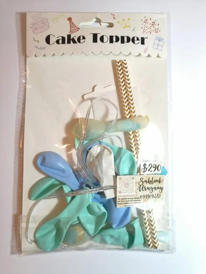Cake topper globos
