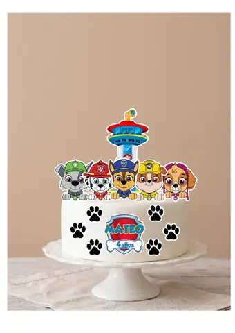 Cake topper Paw Patrol