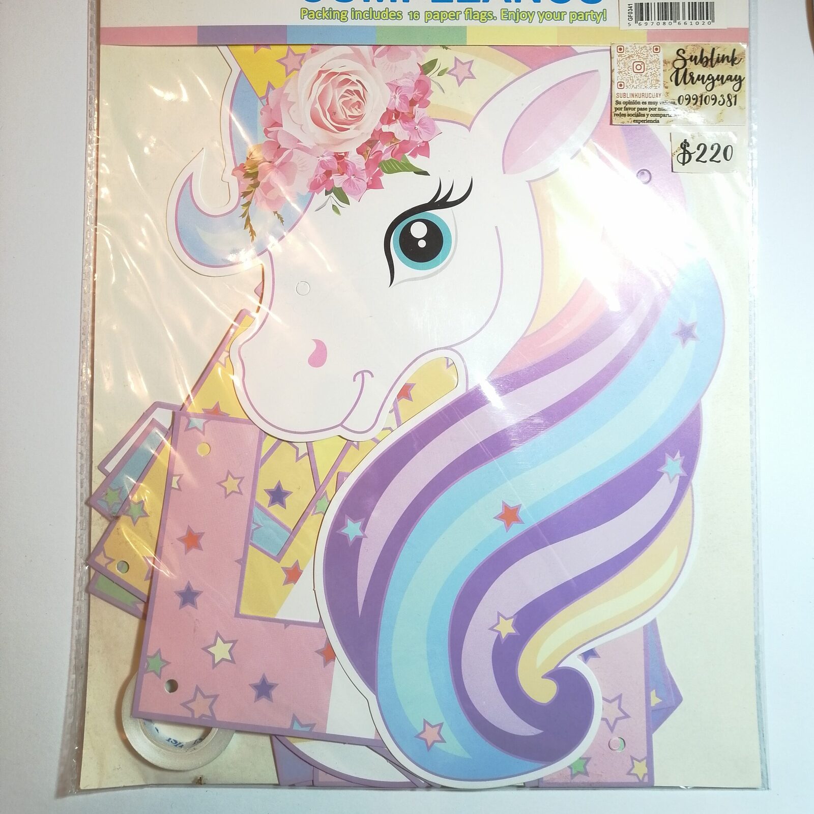 Banderin unicornio