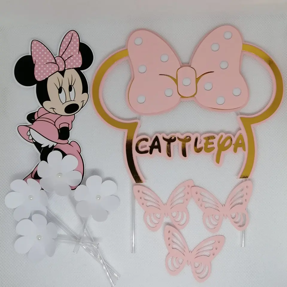 Minnie  rosa y dorado