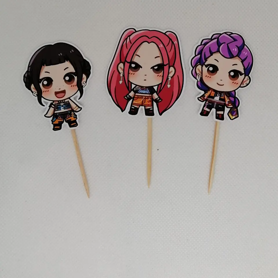 cupcakes topper KPOP demon hunters