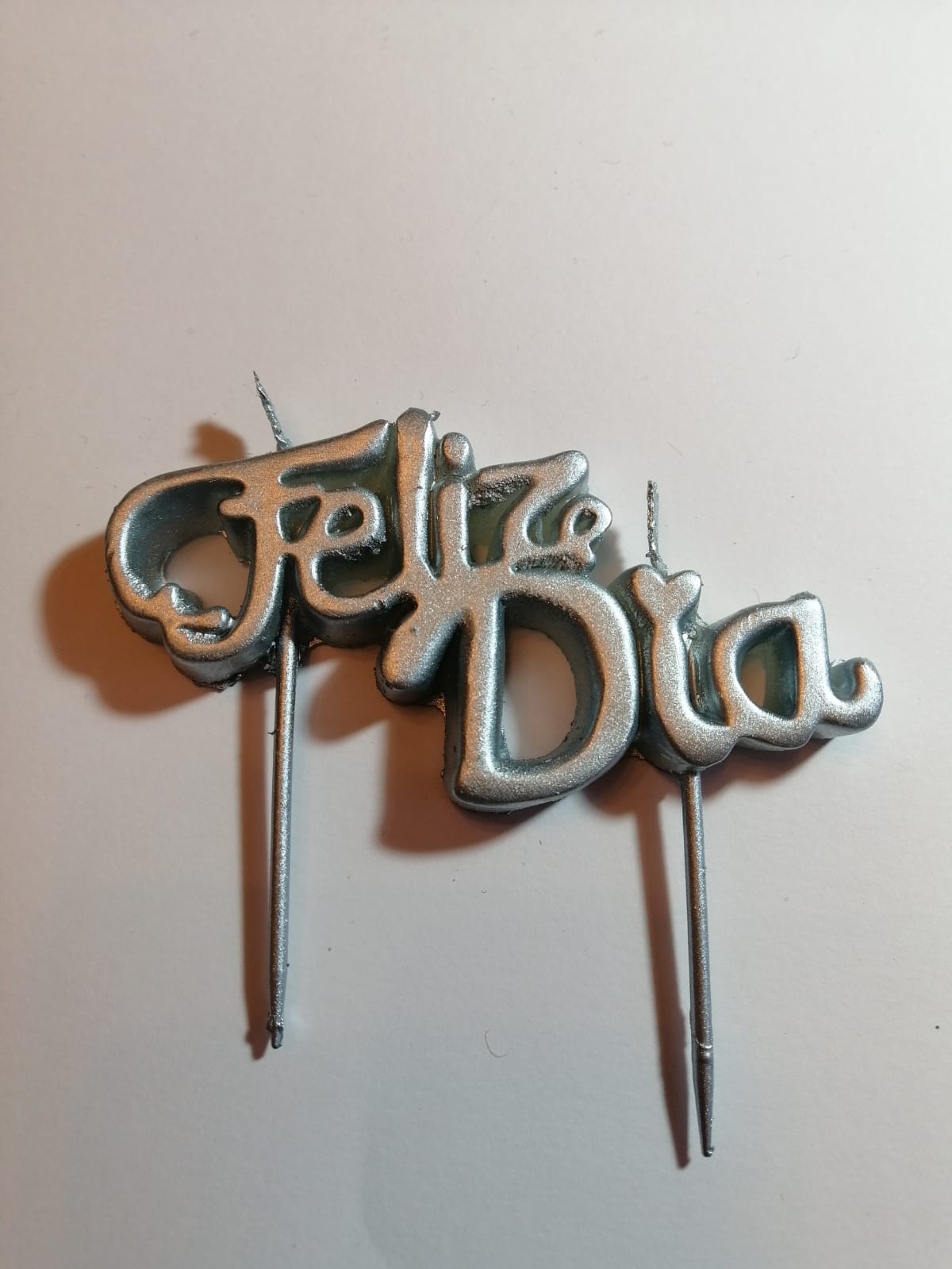 Vela tipo caketopper Feliz dia
