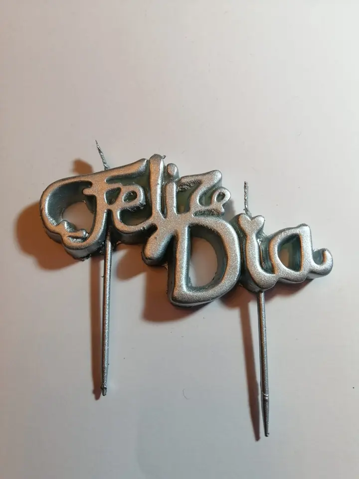 Vela tipo caketopper Feliz dia