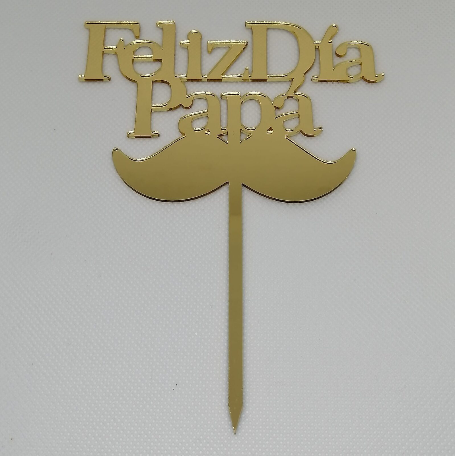 cake topper feliz dia papá mostacho bigote