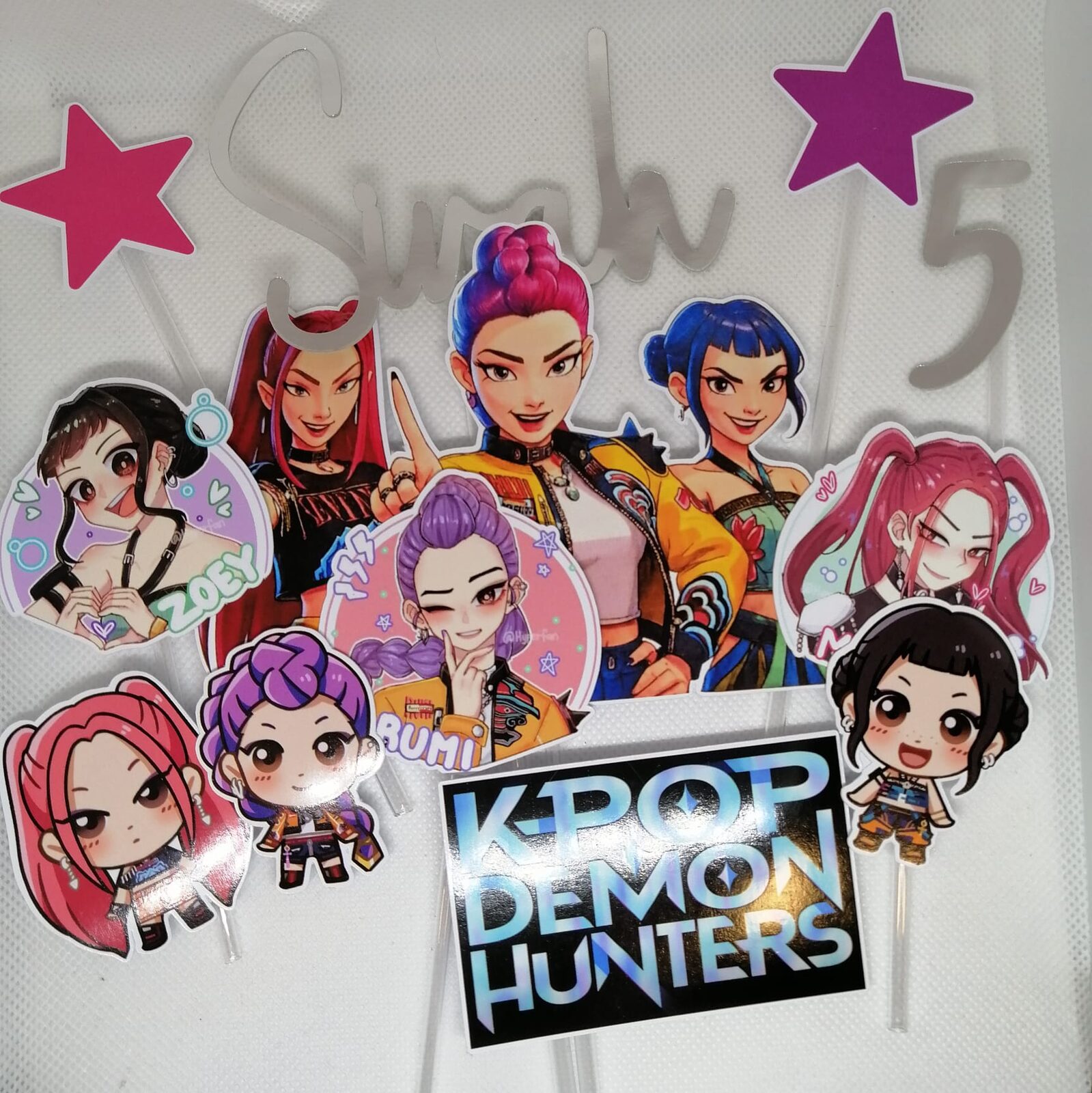 cake topper KPOP demon hunters