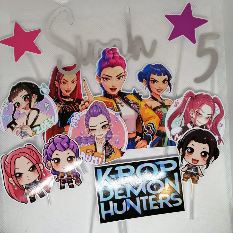 cake topper KPOP demon hunters