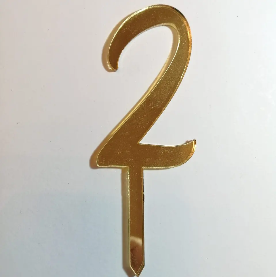 Numeros acrilico 3mm varios colores (con o sin palito)