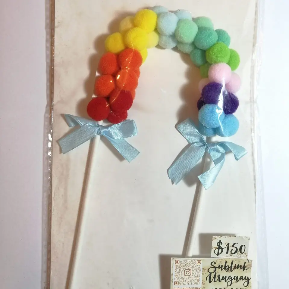 Arcoiris pompones