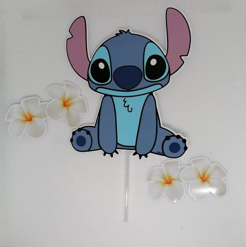 Stitch con flores