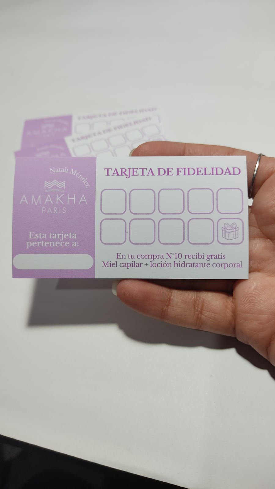 Tarjetas de fidelidad