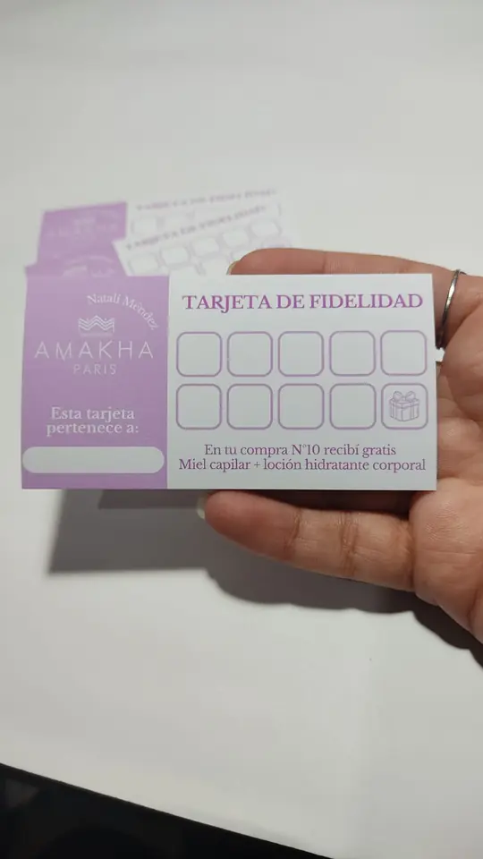 Tarjetas de fidelidad