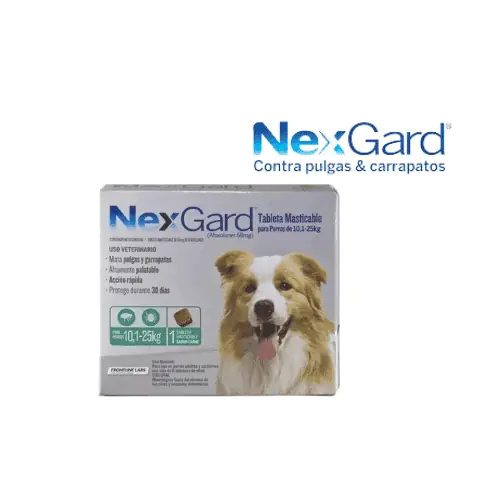 Nexgard 10 a 25 Kg  3 Comprimidos