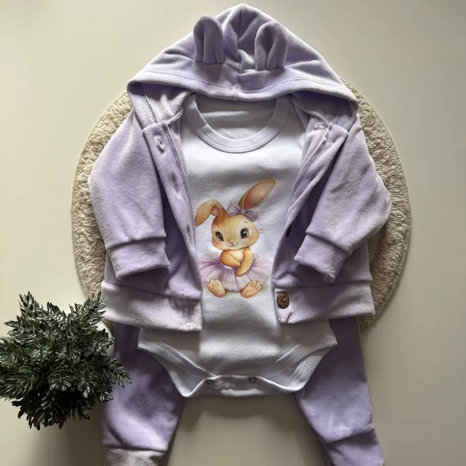 Conjunto de plush + body de algodón