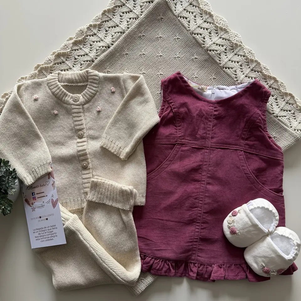 Jumper + conjunto de hilo algodón