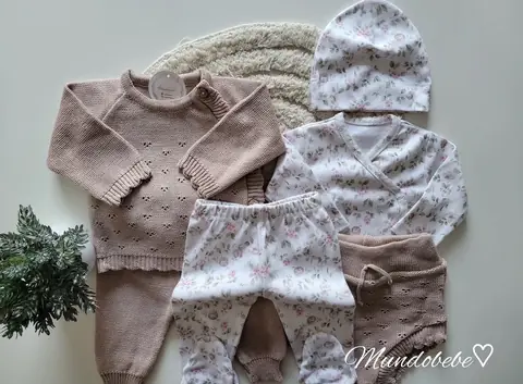Tejido de 3 piezas de hilo algodón + conjunto de 3 piezas de algodón