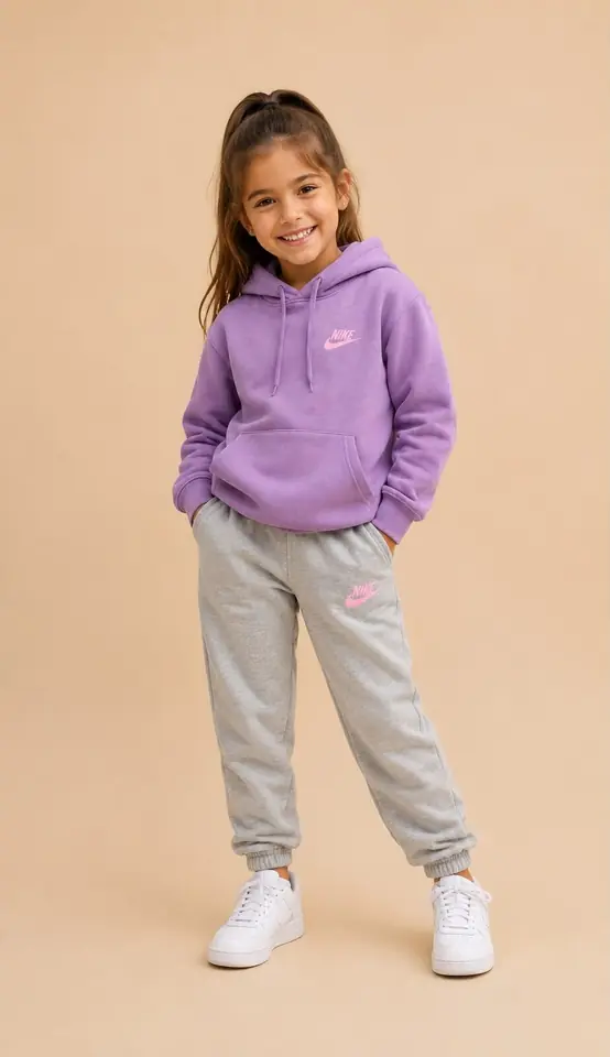 Conjunto Deportivo Infantil Violeta & Gris
