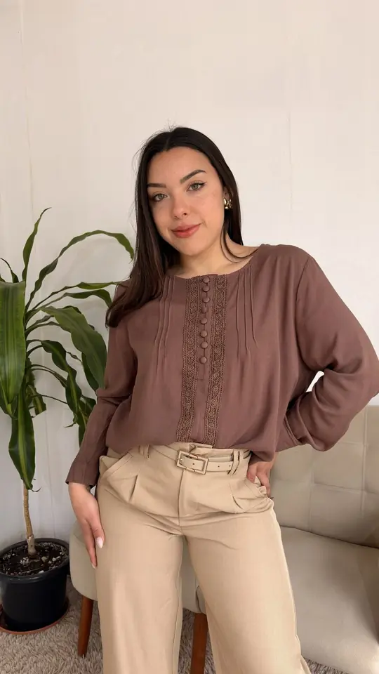 Camisa Aire - Marron
