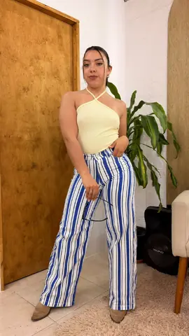 Jeans Rayas Azul