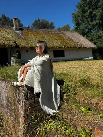 Ruanas lana merino y mohair