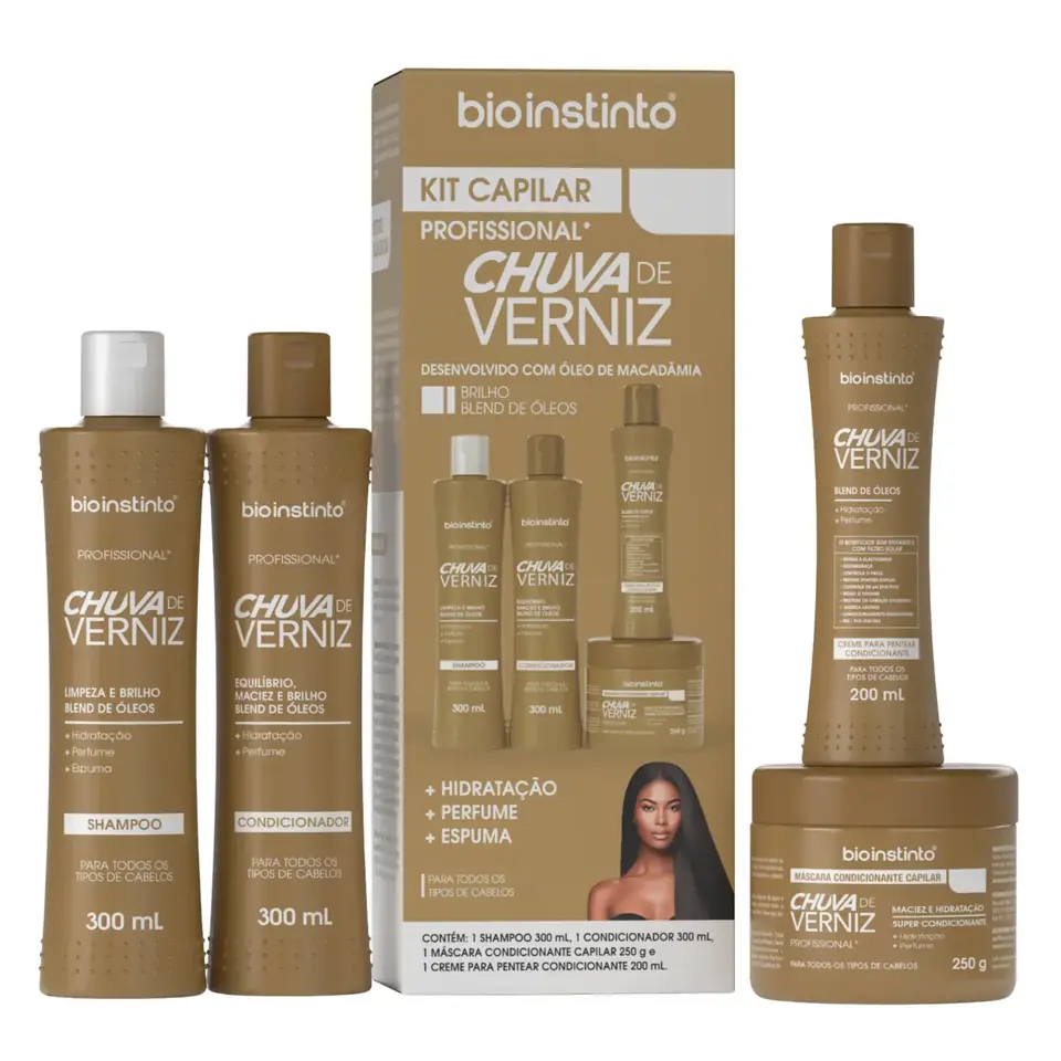 Kit chuva de verniz