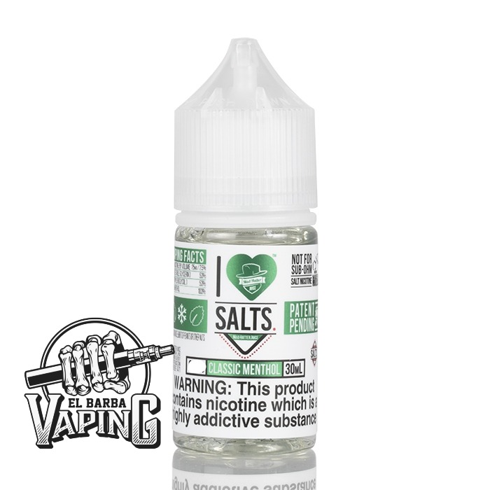 I Love Salts Classic Menthol 30ml 50mg