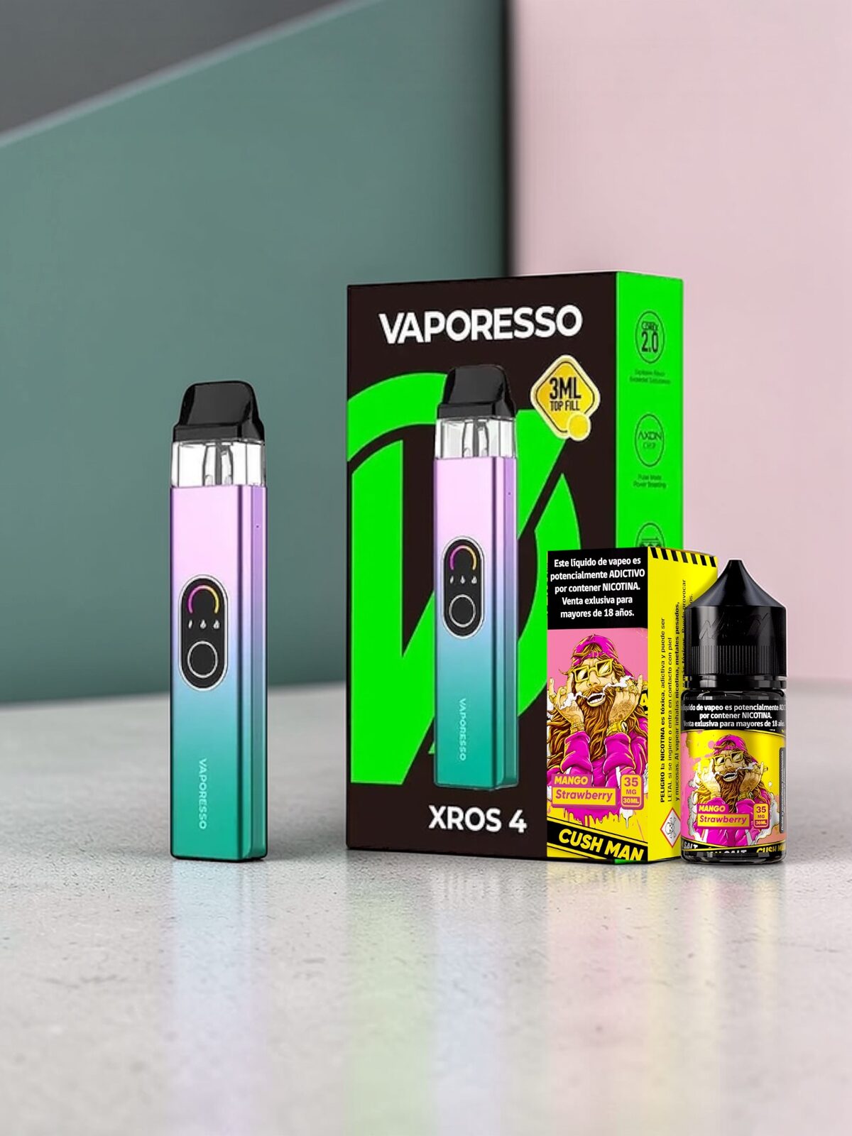 XROS 4 VAPORESSO + SALT NASTY A ELECCION. OFERTA!!!