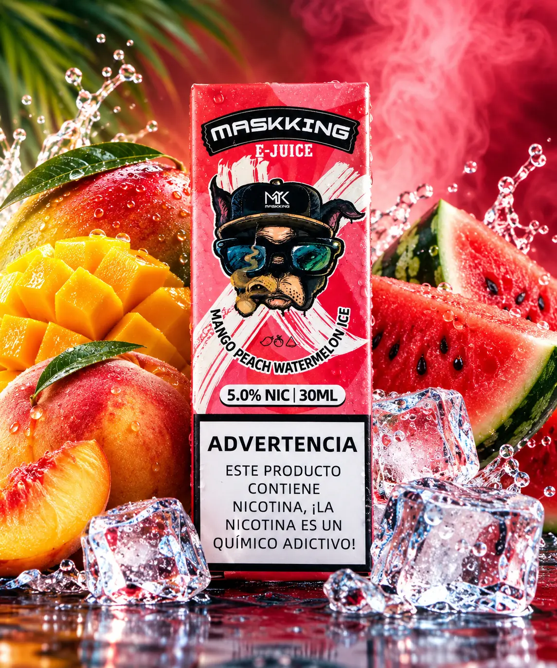 MANGO PEACH WATERMELON ICE - MASKKING 30ML