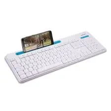COMBO TECLADO INALAMBRICO USB CON APOYO DE SMARTPHONE MULTILASER TC281