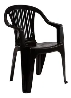 SILLA DE PLASTICO TITAN NEGRA