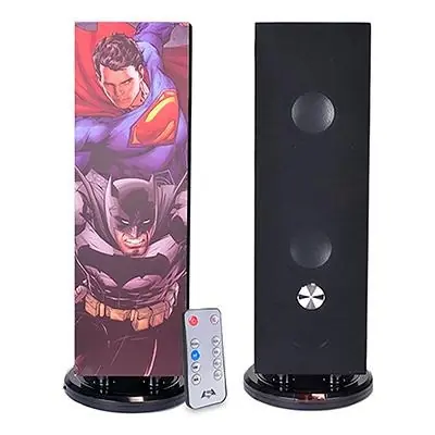 PARLANTE BATMAN SUPERMAN SBESB001 BT LCD 3.5MM CONT REMOTO