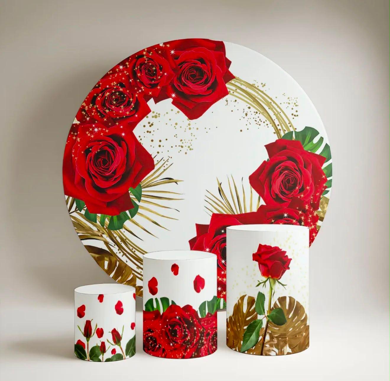 Kit panel circular trio de fundas – Floral