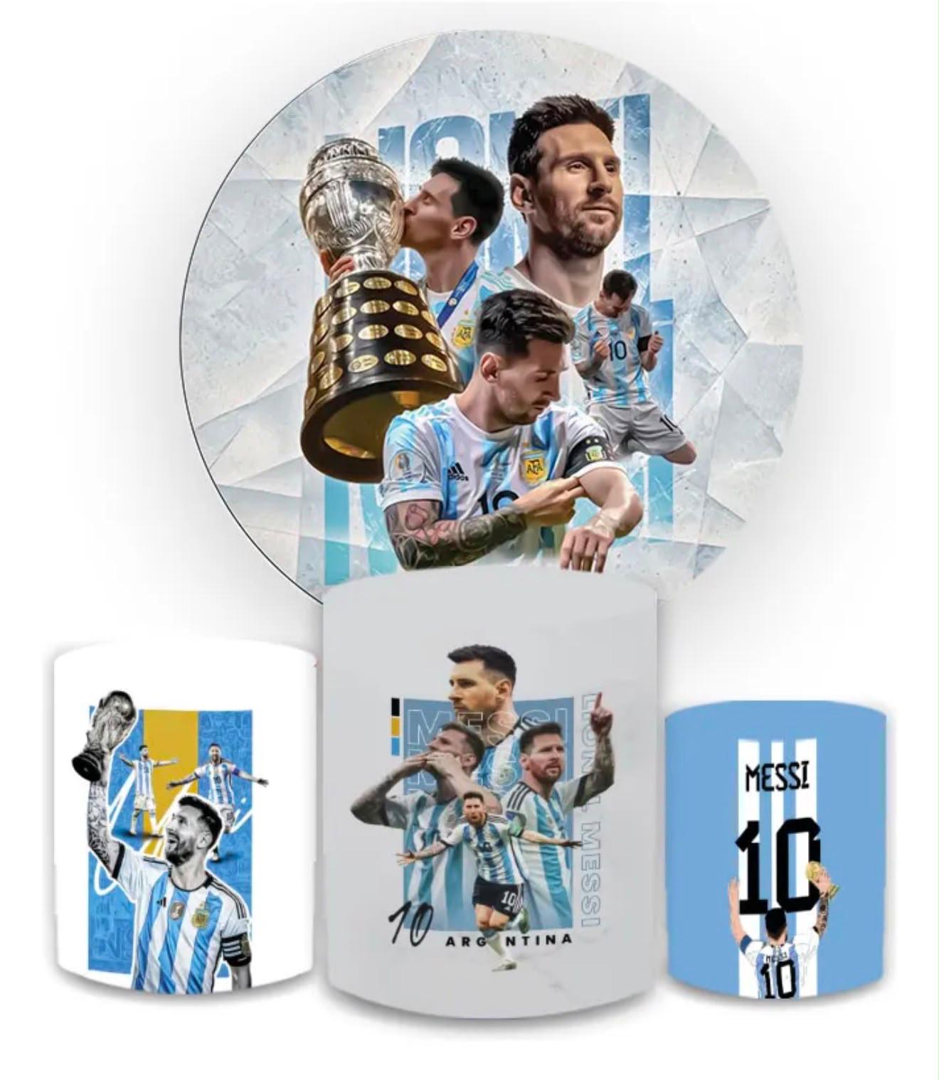 Kit panel circular trio de fundas – Messi